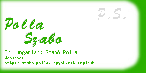 polla szabo business card